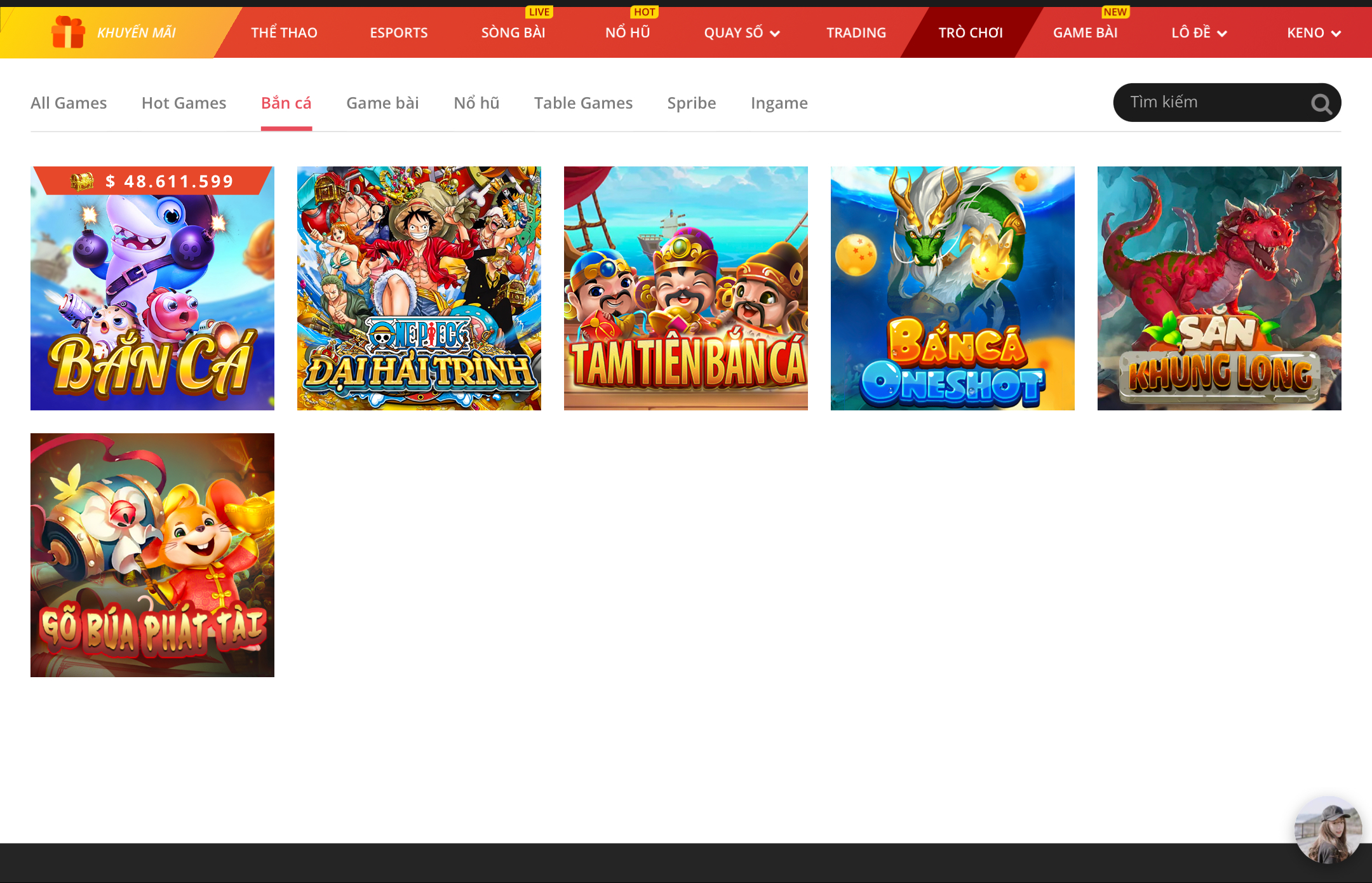Tựa game Bắn cá đã quá quen thuộc với người chơi